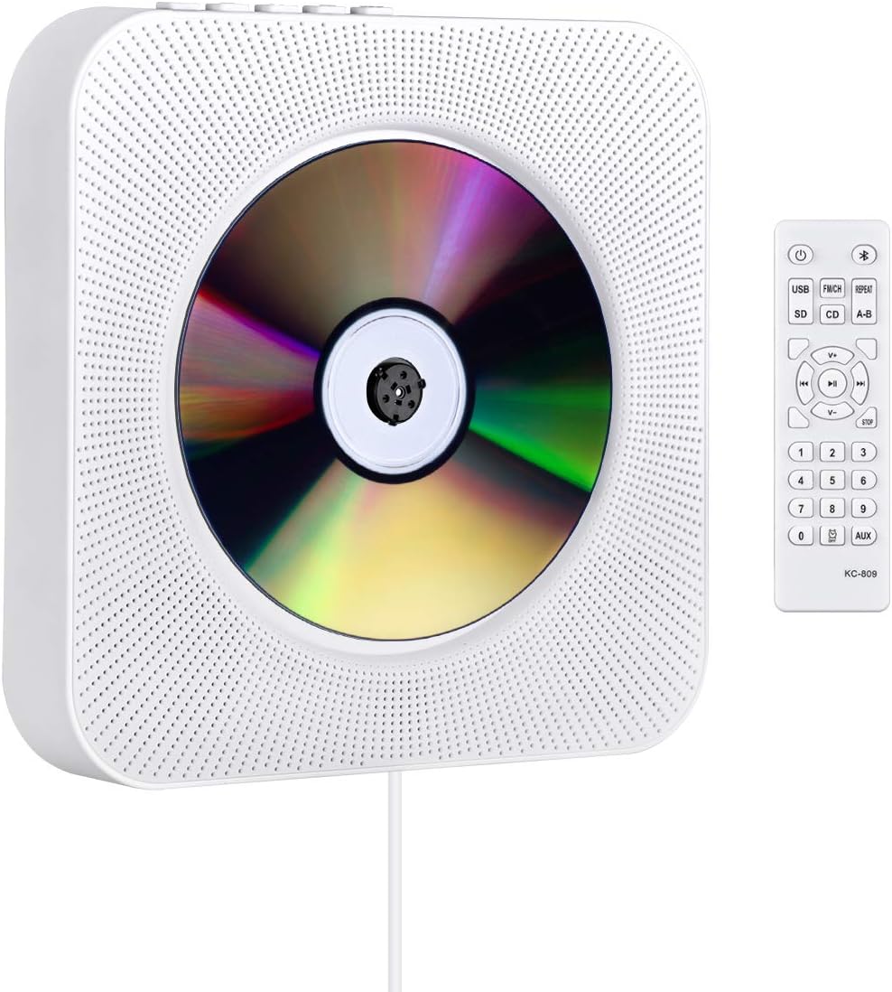 wall mounted cd player with bluetooth