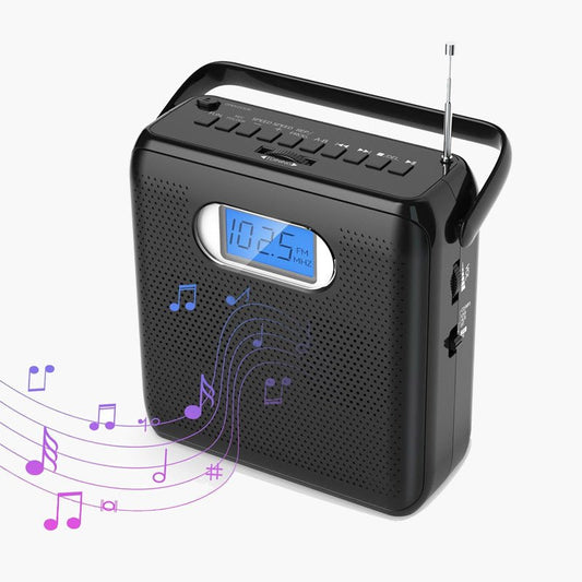 All in One Portable CD Player with FM Radio and USB Playback - GuerayAll in One Portable CD Player with FM Radio and USB Playback
