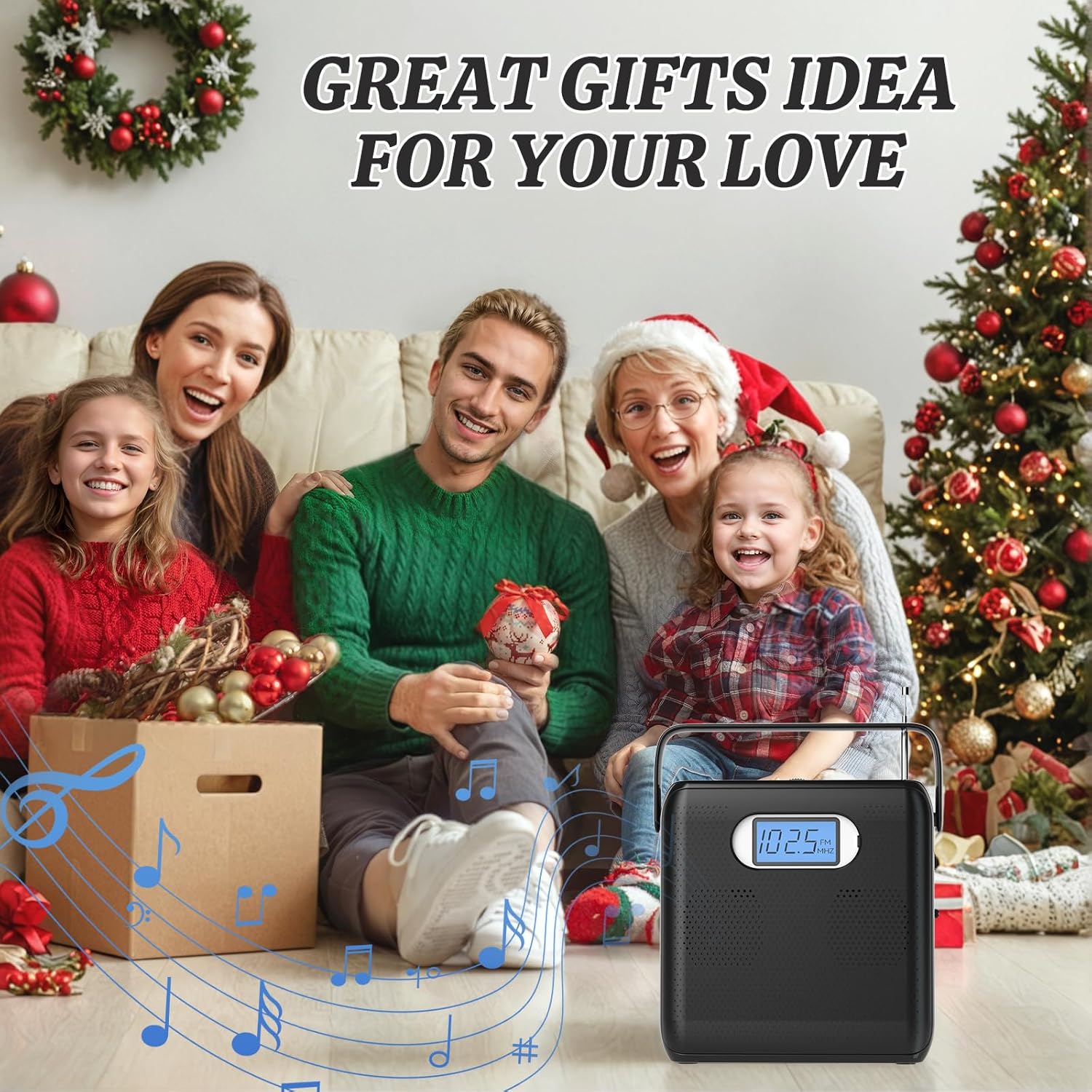 All in One Portable CD Player with FM Radio and USB Playback - GuerayAll in One Portable CD Player with FM Radio and USB Playback