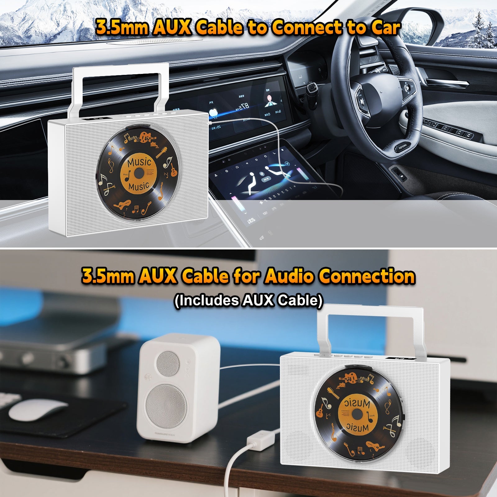 Gueray Portable CD Player for Home – Bluetooth | Hi - Fi Stereo | FM Radio - GuerayGueray Portable CD Player for Home – Bluetooth | Hi - Fi Stereo | FM Radio