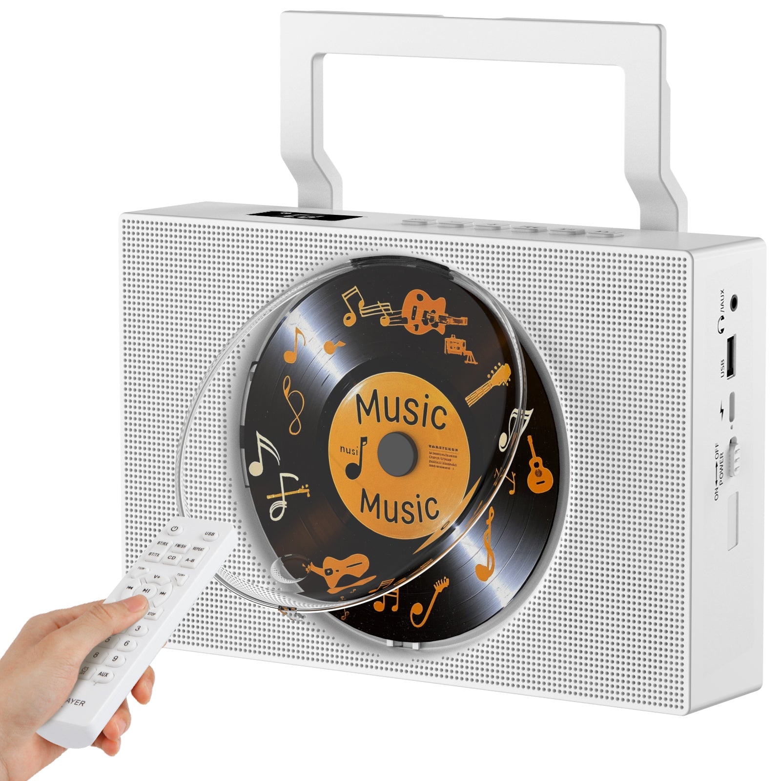 Gueray Portable CD Player for Home – Bluetooth | Hi - Fi Stereo | FM Radio - GuerayGueray Portable CD Player for Home – Bluetooth | Hi - Fi Stereo | FM Radio