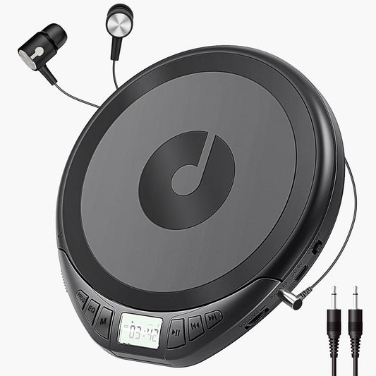 Gueray H01 Portable CD High Quality Sound Player with Free Earphones