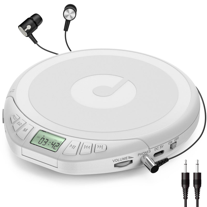 Gueray H01 Portable CD High Quality Sound Player with Free Earphones
