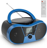 Gueray CD Player Boombox with Bluetooth with FM Radio USB MP3 Playback AUX Input Headphone Jack LCD Display