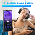 Player Bluetooth 32GB Support FM Radio Record TF Card Blue