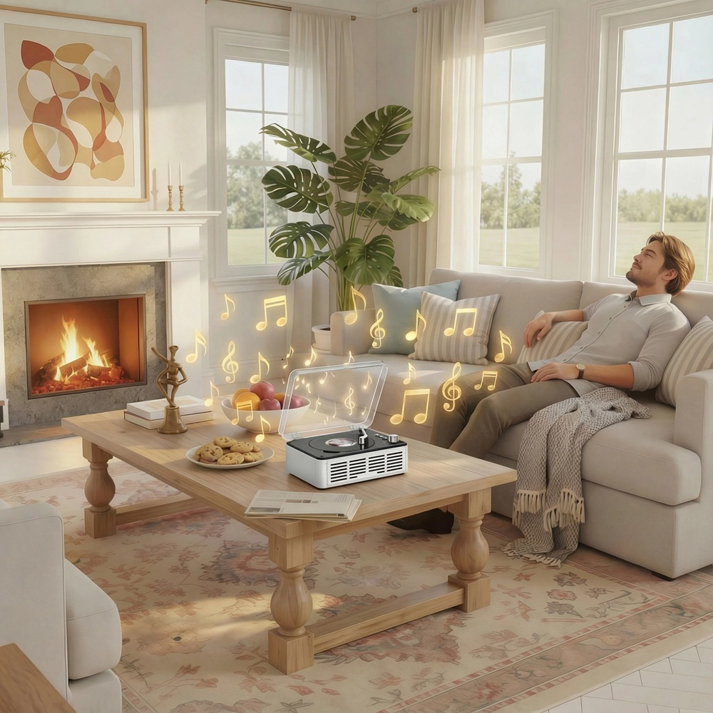 Gueray YR-Q146 Portable CD Player – Bluetooth, Hi-Fi Stereo & FM Radio