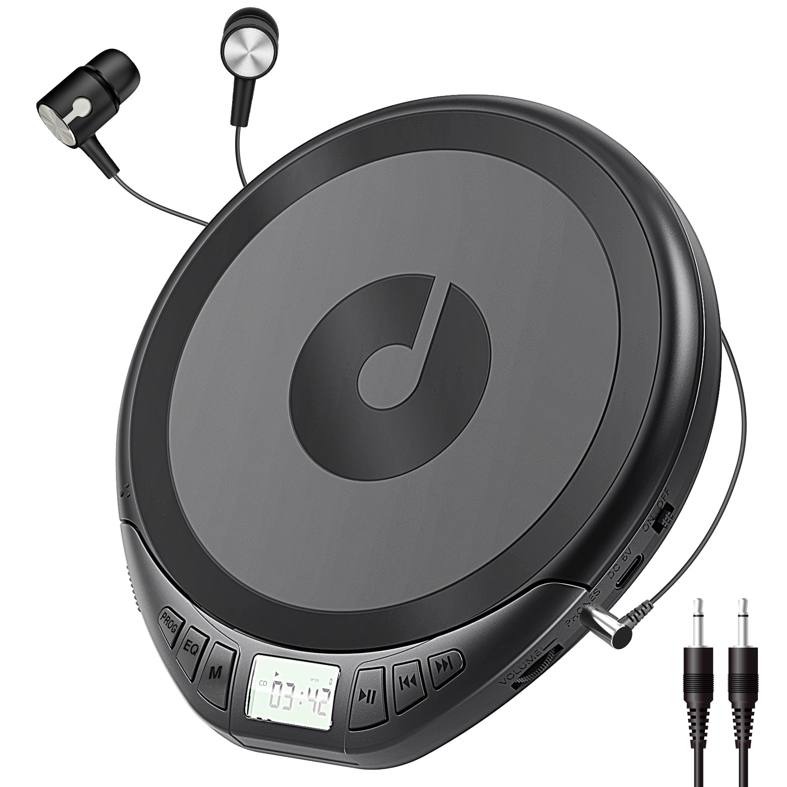 Gueray H01 Portable CD High Quality Sound Player with Free Earphones