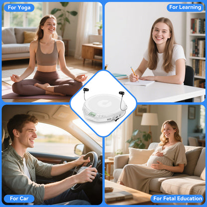 Gueray H01 Portable CD High Quality Sound Player with Free Earphones