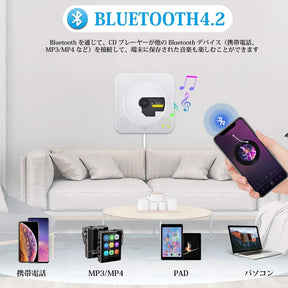 CD Player Wall-mounted Multi-purpose Bluetooth