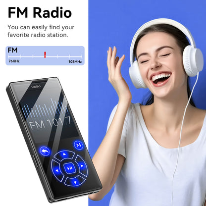 Gueray Bluetooth MP3 Player, Lossless Sound Quality, FM Radio（P3）
