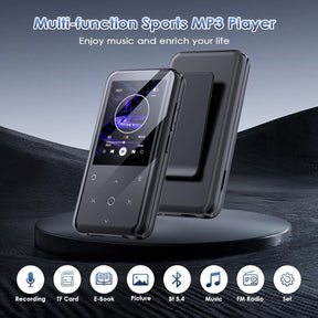 MP3 Player Bluetooth 128GB :with Clip MP3 Player