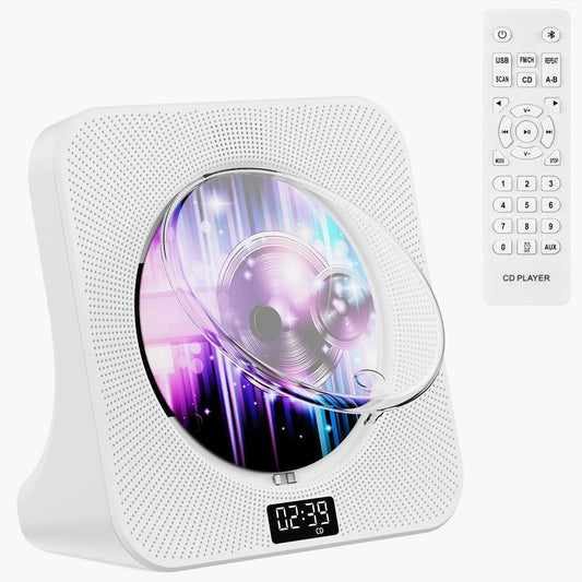 Gueray Desktop CD Player Bluetooth with Aux USB Headphone Jack