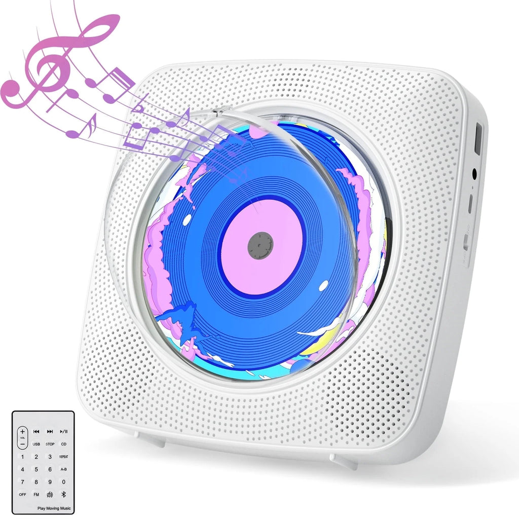 Gueray CD Player Portable with Bluetooth Wall Mountable