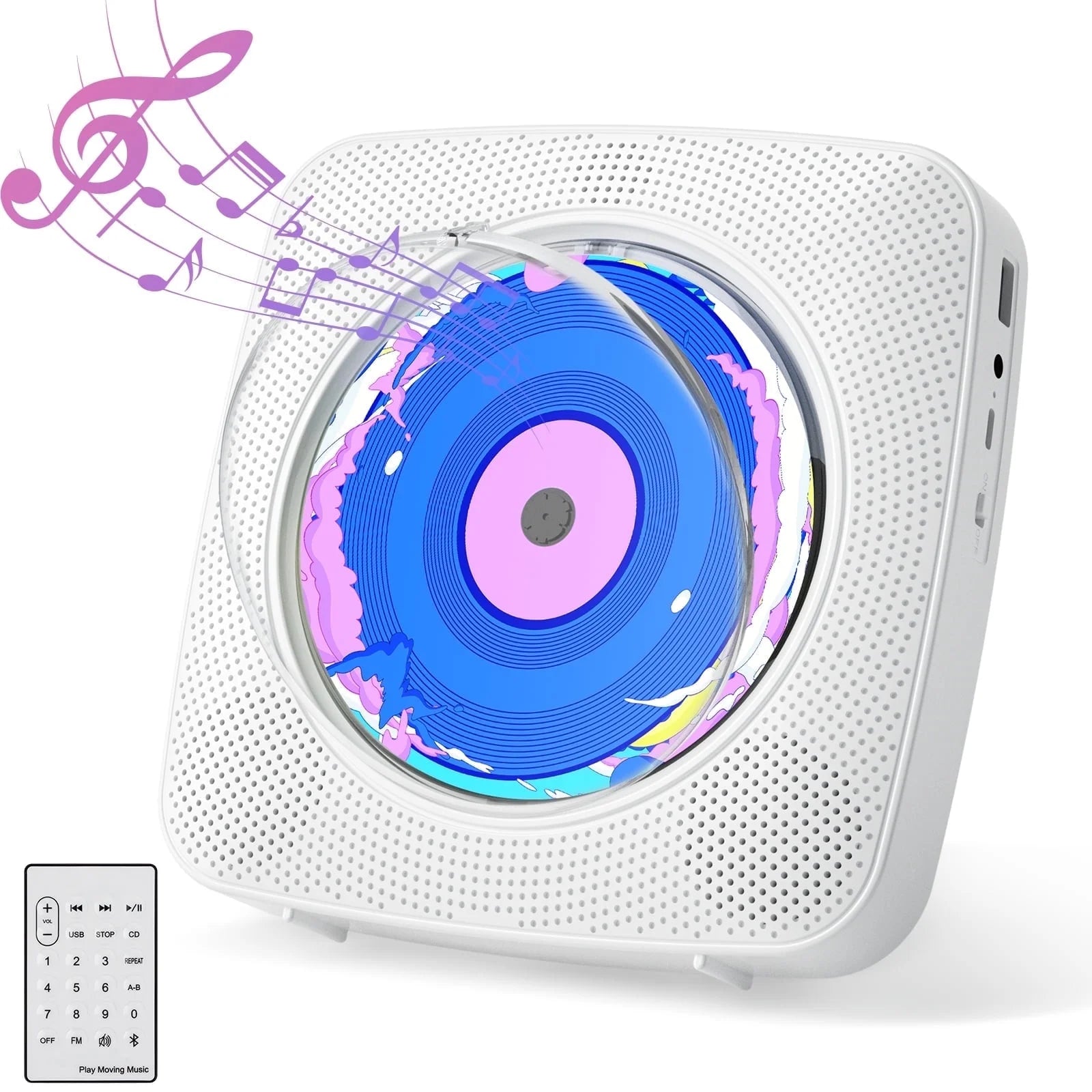Gueray CD Player Portable with Bluetooth Wall Mountable