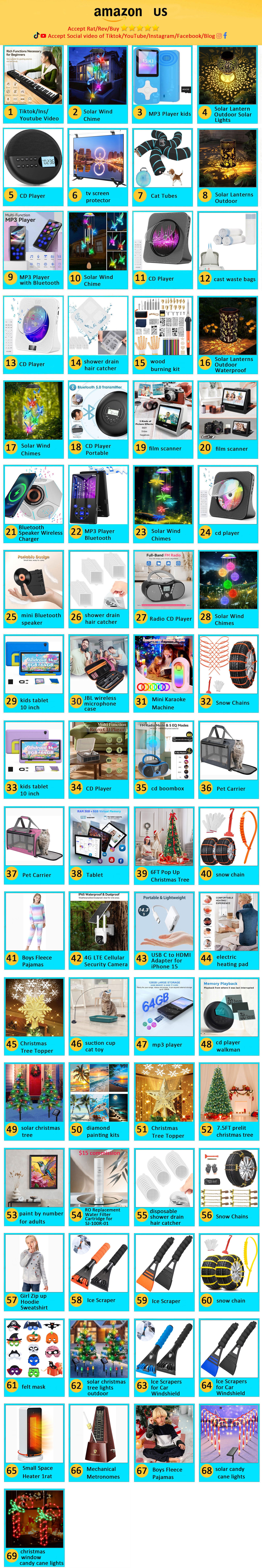 US-Home & Garden, Electronics, Outdoors, Toys and so on