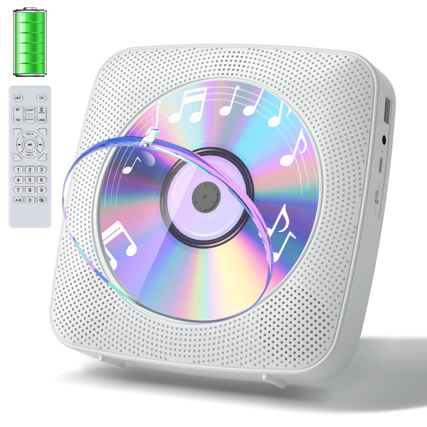 Gueray Y01 Portable CD Player – Bluetooth Hi - Fi Speaker - 1800mAh Rechargeable Battery - GuerayGueray Y01 Portable CD Player – Bluetooth Hi - Fi Speaker - 1800mAh Rechargeable Battery