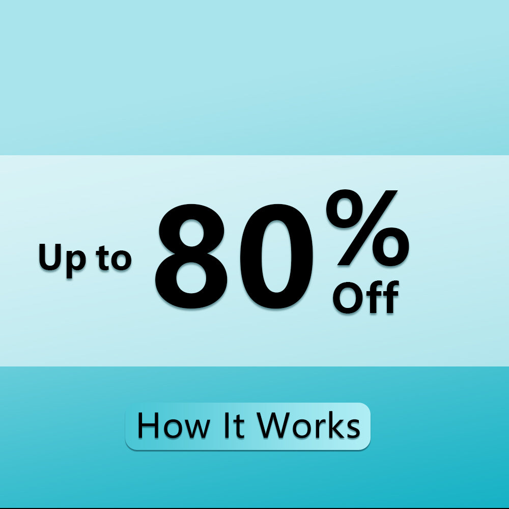 How Up to 80% Off Works